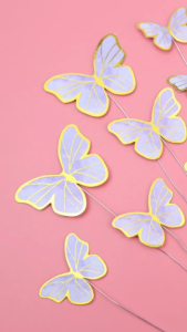 Topi Kue Motif Kupu-Kupu & Dekorasi Pesta Kupu-Kupu