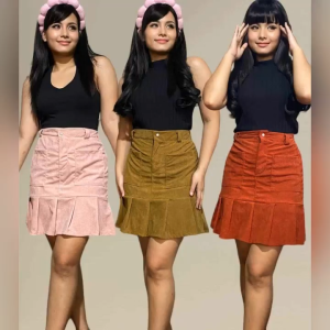 Casual Plain Color Coldoroy Front Pockets for Women - fits XS to Large - skirt only - good quality - super kapal ng tela - trending skirt - mall quality - top pick skirt - madaling maubos - trending skirt - made of imported fabric - affordable and comf