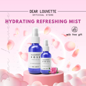Glowing Hydrating Rose Water Face Mist Pure Bulgarian Rose Hydrosol Radiant Refreshing Facial Toner Rose Floral Water