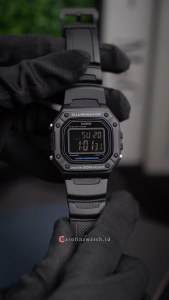 Jam Tangan Pria Casio General W-218H-1B Illuminator Digital Dial Black Resin Band