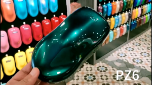 2K Paint AIKKA PZ6 Teal Mica SUPREME PEARLIZED Color Car Motor Paint DIY Aerosol Spray Cat Bancuh Kereta Hijau 车漆