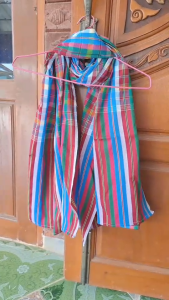 ผ้าขาวม้าลายสวย//ยิ่งใช้ ยิ่งนิ่ม//เย็บชายทุกผืน 90x150 ซม. ซับน้ำดีเยี่ยม สีไม่ตก