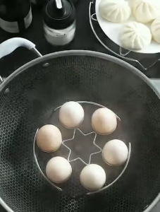 Rak Kukus Telur /Pengukus Bun Keluli Tahan Karat/ Rak Mengukus/ Aksesori Memasak/ Pengukus Tahan Lama