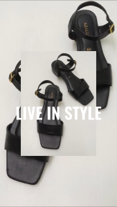 Azalea Duty Sandals - 1 inch heel sandals Square Design SM DUTAL SANDALS