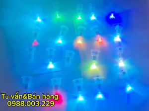 COMBO 50 ĐÈN LED MINI DÙNG PIN - lắp vào đèn lồng đèn trung thu đồ chơi trẻ em... 7 MÀU CÓ CHỚP