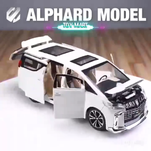 【🔥Free ship🔥】Xe loại mô hình Toyota Alphard tỉ lệ 1:24 mở 3 cửa