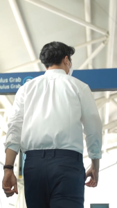 Kasual Kemeja Oxford Navy