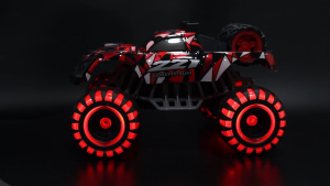 Mainan Mobil Monster Remote Control dengan Lampu LED RC Mobil Besar Anak 24GHZ