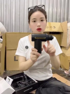 Máy massage cầm tay - 6 chế độ mini - máy massage lưng mát xa cổ vai gáy giảm đau nhức màn hình led cao cấp Smart Trend