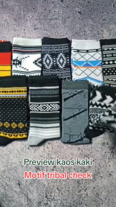 Kaos Kaki Oldschool Motif Tribal Skate Panjang Premium - Hosela Project