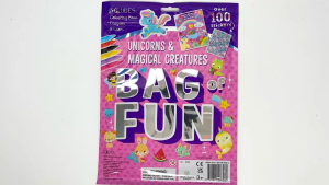 Unicorns & Magical Creatures Colouring Book Fun Pack With 5 Crayons & 100+ Stickers For Kids
