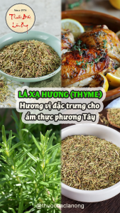 Lá xạ hương 1kg lá thyme cỏ xạ hương (Nguyên liệu gia vị món Âu steak bít tết) - Lãn Ông