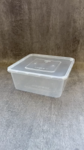 Thinwall KLIR SQUARE 2400ml / Kotak Plastik / Kotak Makan isi 25 Pcs