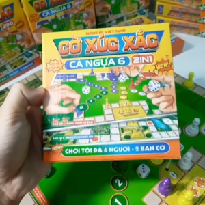 Bộ Cờ Xúc Xắc Cá Ngựa 6 Người Chơi gồm 2 bàn cờ - Boardgame giải trí vui vẻ dành cho mọi lứa tuổi
