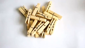 100Pcs 2.5*0.3cm Natural Mini Wooden Clips DIY Decorative Photo Postcard Wood Clips