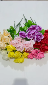 Bunga Mawar Artifisial Artificial Bouquet bunga Palsu Plastik Buatan Imitasi BG180