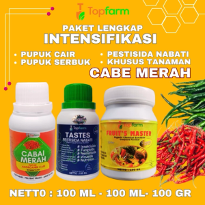 Pupuk Topfarm / Pupuk Paket Lengkap Buah Cabe Merah / Pupuk Khusus Cabe Merah / Pupuk Booster Buah Cabe Merah Lengkap / Pupuk Cabe Merah Terbaik / Pupuk Pembesar dan Pelebat Buah Cabe Merah