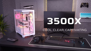 Corsair 3500X Series E-ATX Mid-Tower PC Case - Black/White