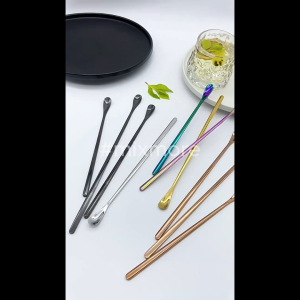 Combo 10 muỗngthìa khuấy inox 304 cán dài dùng pha cà phêtrà cao cấp sang trọng Mixmore