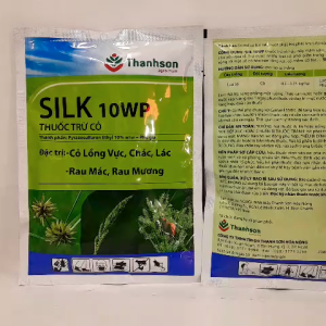 Đặc trừ cỏ lồng vực chác lác rau mác rau mương Silk 10Wp Gói 100g Hàng chính hãng Cty Thanh Sơn thành phần Pyrazosulfuron Ethyl 10% đặc trừ cỏ lồng vực chác lác rau mác rau mương