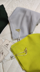AZARA Kerudung Segi Empat Terbaru PARIS PREMIUM Free POUCH Hijab Segi Empat Polos Logo AZ