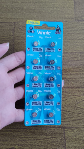 Vinnic L626F Baterai jam tangan Vinnic AG4 L626F LR66 Alkaline 1.5V Original (1pcs)