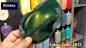 2K Paint  AIKKA CK33 Verde Ermes  Supreme Crystalizer Series Car Motor Paint DIY Aerosol Spray Bottle Cat Kereta 车漆