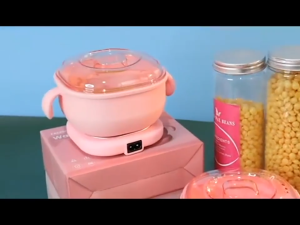 Kemei Portable Wax Warmer 400ML - Easy Clean Silicone Portable Spa Hair Removal Paraffin Heater for Epilator & Waxing Essentials