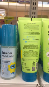 LOLUNA Head to Toe Baby Wash 100ml/300ml | Face & Body Lotion 80ml | Loluna Hair Lotion 100ml - Sabun Mandi bayi & Cream Wajah baby