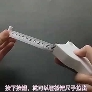 🔥SG STOCK🔥Measuring Ruler Portable Retractable Body Measuring Fitness Tape Y Shape Handle Waist Ruler Healthy Fit Body Both sides are centimeters