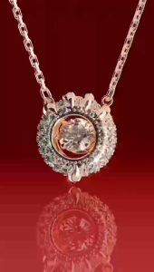 🖤Swarovski🖤ชุด Dragon & Phoenix โรสโกลด์ กรงเล็บมังกร จี้พลอยสีขาว สร้อยคอแฟชั่นสตรีเงิน 925 (XL-MGJS65396456) สร้อยคอคู่รักสไตล์ดีไซน์คลาสสิก ของขวัญพิเศษสำหรับแฟนหรือแฟนของคุณ