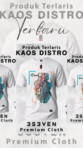 Tshirt Baju Kaos Distro Premium cotton 24 S - 3S3ven Clothing Official