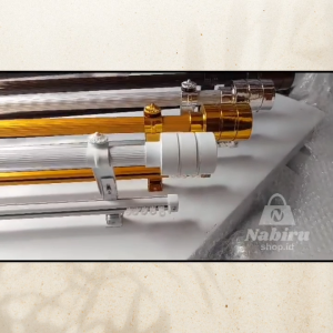 Besi Gorden Double Fullset Batang Hordeng Ganda Hitam Doff Rel Vitrase Alkan Oval