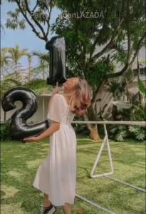Balon Foil Angka Warna HItam 32inch / 80cm Balon Angka Ulang Tahun