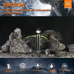SUPERFIRE TH04 High Power At Malaking Capacity Headlamp Multifunctional Ultra Long Exposure Distance Portable Work Light Emergency Flashlight Camping/Hiking/Cycling/Outdoor