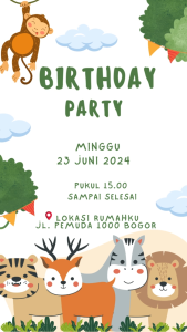 Undangan Ultah Anak Video: Tema Safari & Kreativitas