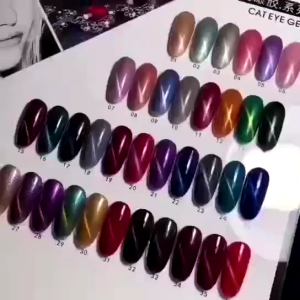 ROHWXY ยาทาเล็บเจล132สี UV/LED สีเจล สีทาเล็บเจลน้ำยาทาเล็บสีเจล แแบบต้องอบ 7.3ml