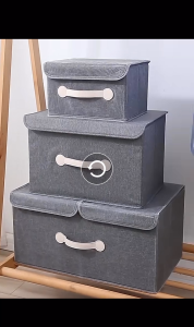 กล่องใส่ของอเนกประสงค์ กล่องพับได้ ไม่มีฝาปิด