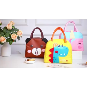 Lunch Bag Tas Bekal Makanan Cooler Bag Hampers Motif Animal Kartun Lucu