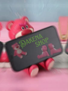 DAKENA Pajangan Beruang LOTSO Lucu Sandaran HP Karakter 3D - Lotso Bear