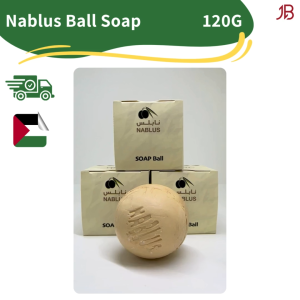 1pcs Nablus Ball Herbal Soap 120g | Sabun Bola Minyak Zaitun dari Palestin