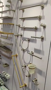 [OKLIFE. SG]Bathroom Storage Hardware Storage TowelHanger towel holder towel racks  Wall Hanging  Wall-mounted Toilet Brush Soap Rack Paper Bathroom Carved Bathroom Towel Rack