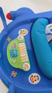 หัดเดินรูปเครื่องบินปรับระดับ AB on Tour 370A ขนาดใหญ่ มีดนตรีรูปเปียโน พร้อมจัดส่งในไทย