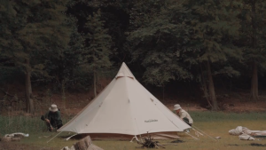 Tenda Pyramid Glamping Cotton Series Brighten 6.4 Naturehike NH20ZP004 Tenda Camping Keluarga Kemah 4 Orang Family Tent Estetik