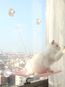 Cat Window Hammock Seat-Cute Pet Cat Hammock Suction Cup Can Hold 20kg Cat Bed Window Perch Window