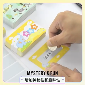 [50PCS] Lucky Scratch Card Sticker Scratch Scratch Off Silver Film Art Paper Lucky Draw Reward Punch Scratchable Cute Cartoon Card Prize Lottery Games Fun DIY Secret Greeting Printed Card 幸运刮刮卡奖励空白手写涂层刮刮膜贴纸抽奖卡