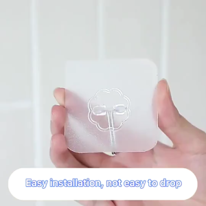 Transparent Strong Sticky Wall Hanging Nail-free Hook Kitchen Bathroom
