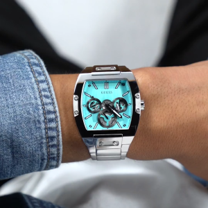 [Promo] Jam Tangan Pria Guess GW0456G4 Phoenix Silver Tone Case Silver Tone Stainless Steel Original Garansi 2 Tahun [✔COD][100% Authentic]