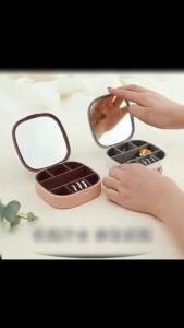 Jewelry Box Organizer Necklaces Rings Earrings Travel Household Portable Case Multi Storage Suitable for Outdoor Travel