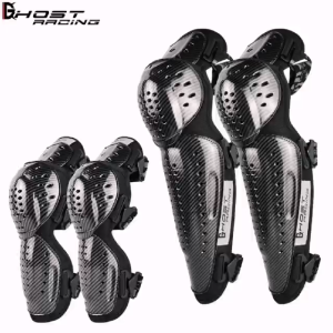 Ghost Racing Elbow Guard & Knee Guard 4 in1 set (Full Cover) Motorcycle Protector Gear Set Pengawal Siku Lutut